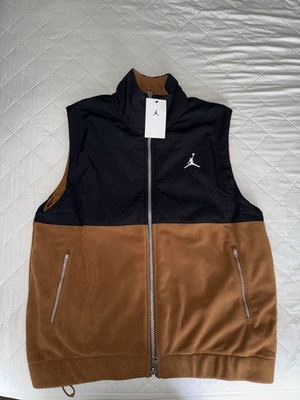 Nike Air Jordan Essentials Winter Vest Brown Mens Sz S NEW* FD8628-281