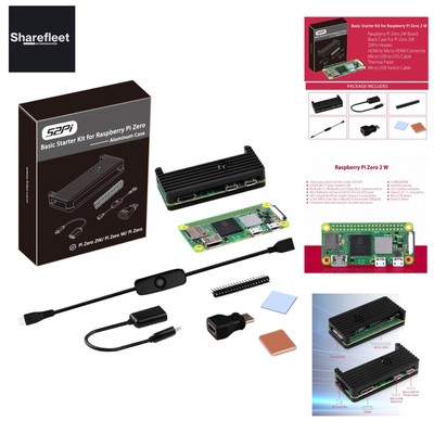 Basic Starter Kit für ,mit Zero 2 W Aluminum Gehäuse, 20Pin GPIO Header, OTG ...