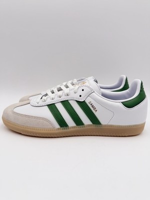Adidas Men's Samba ADV Size 10.5 White Green Gum |JP8522|