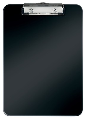LEITZ Klemmbrett WOW DIN A4 Polystyrol schwarz-metallic