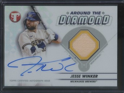 2023 Topps Pristine Baseball Jesse Winker #ADR-JWI Around the Diamond Auto Relic