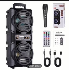 Powerful Wireless PA Speaker 3000W Powerful Dual 6.5'' Portable Wireless PA New