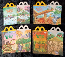Disney The Jungle Book McDonald's Happy Meal Boxes Set