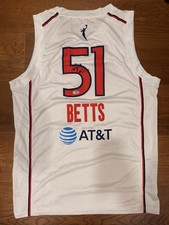 Lauren Betts Signed Washington Mystics Jersey PSA/DNA COA Auto UCLA