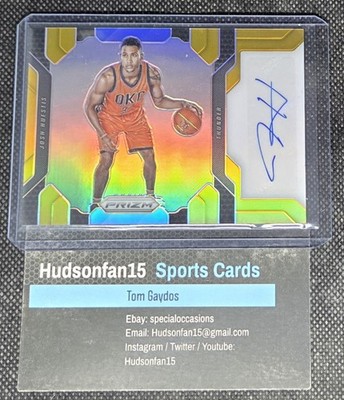 Josh Huestis 2016-17 Panini Prizm Rookie Auto #35 Gold Prizm 2/10 OKC Thunder