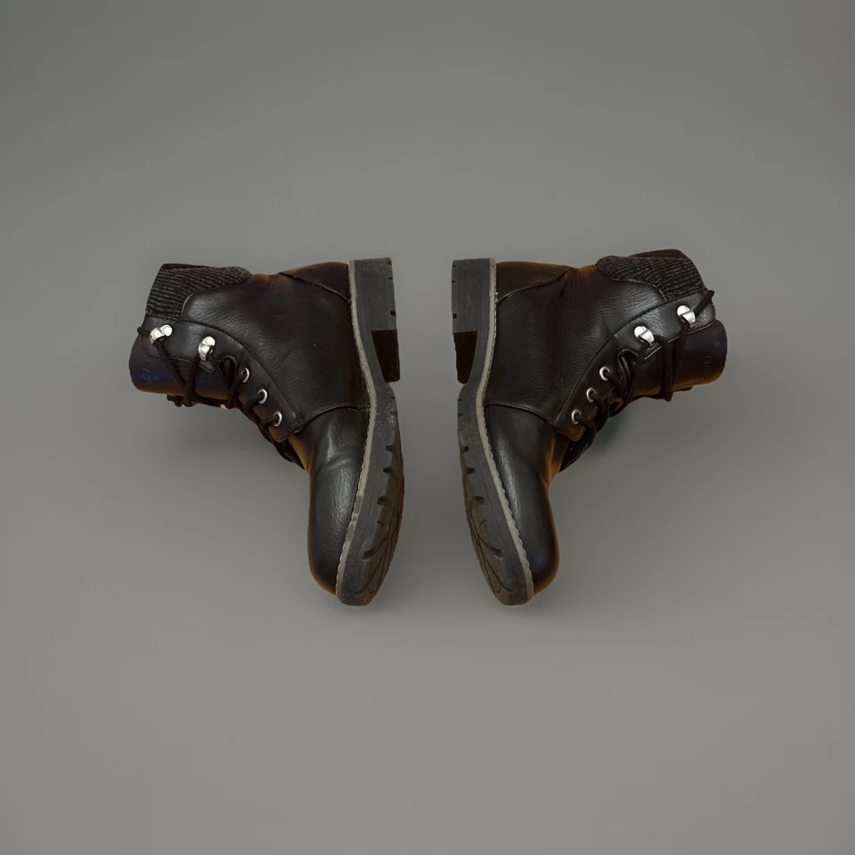 Nautica Combat 登山靴带衬垫领系带黑色女式 10 码 — 第 3/4 张图片