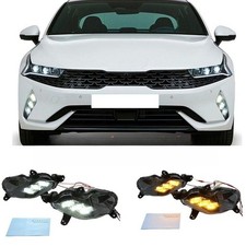 2X LED DRL Daytime Running Light Fog Lamp Fog lights For Kia K5 Optima 2021-2022