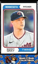 Sonny Gray 2023 Topps Heritage #149 Minnesota Twins Baseball