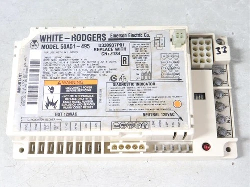 White Rodgers 50A51-495 Ignition Control Circuit Board D330937P01 CNT2184 #33
