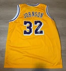 Magic Johnson Signed Los Angeles Lakers #32 Basketball Jersey BAS Authenticated