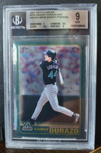 2001 Topps Chrome Erubiel Durazo #470 card