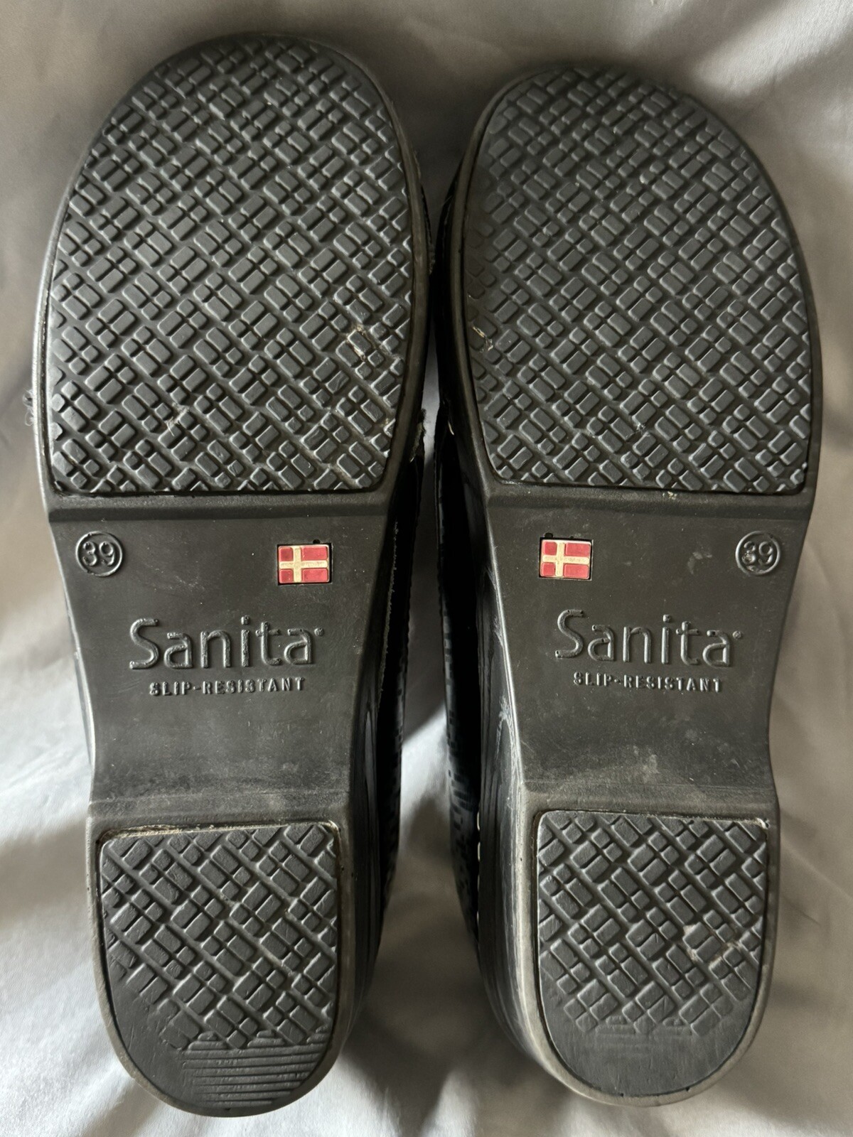 Sanita Professional Clogs Pixel Pattern Leather B… - image 11