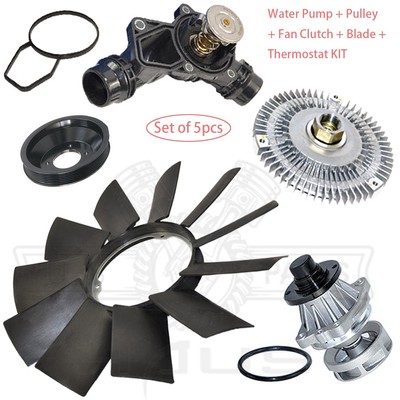 Water Pump Fan Clutch Thermostat Fan Blade Kit for BMW E46 3 Series X5