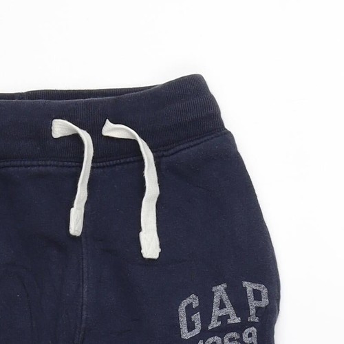 Gap Boys Blue Cotton Blend Jogger Trousers Size S  Drawstring - Picture 7 of 12