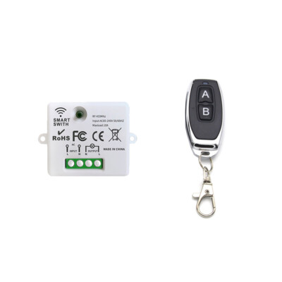 433mhz Mini Empfänger 230V DIY Funkschalter Lichtschalter mit RF Fernbedienung