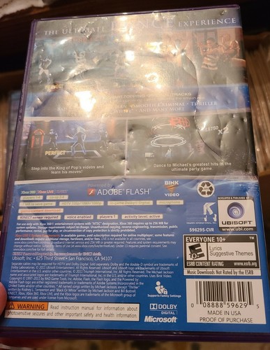 XBOX 360 Kinect 3 Game Lot (UFC Trainer, Black Eyed Peas, Michael Jackson) READ - Picture 9 of 10