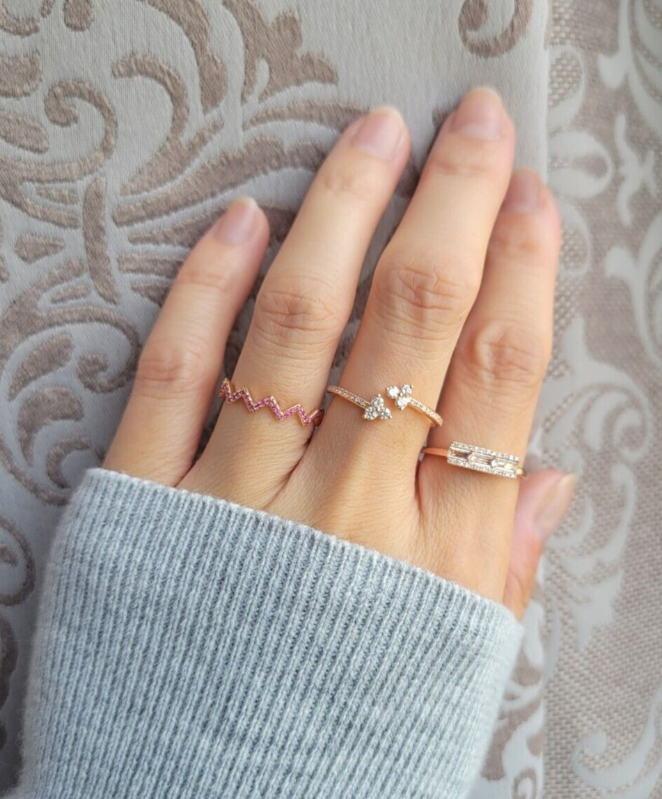 EF Collection 14K Rose Gold Diamond and Topaz Bag… - image 16