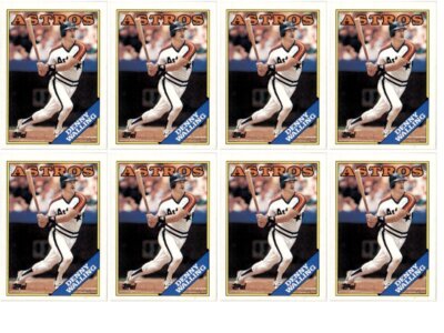 (8) 1988 Topps #719 Denny Walling Houston Astros Card Lot