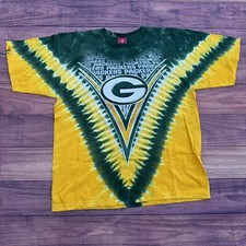 Vintage Green Bay Packers Tye Dye T Shirt Single Stitch NFL. Size XXL 2XL 90s