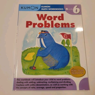 Word Problems Grade 6 - Kumon Math Workbooks - BRAND NEW