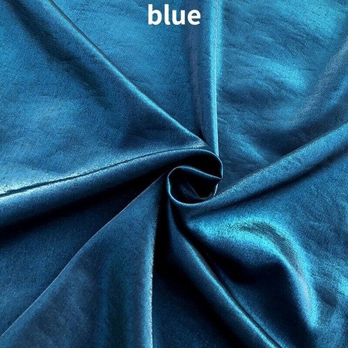 150cm Width Shiny Satin Faux Silk Fabric Glossy Cloth for Sewing Ball Gown Dress - Picture 8 of 28