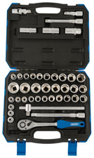 Draper DRAPER 1/2 SOCKET SET 41PC 82136 82136 Combined MM/AF Socket Set, 1/2"