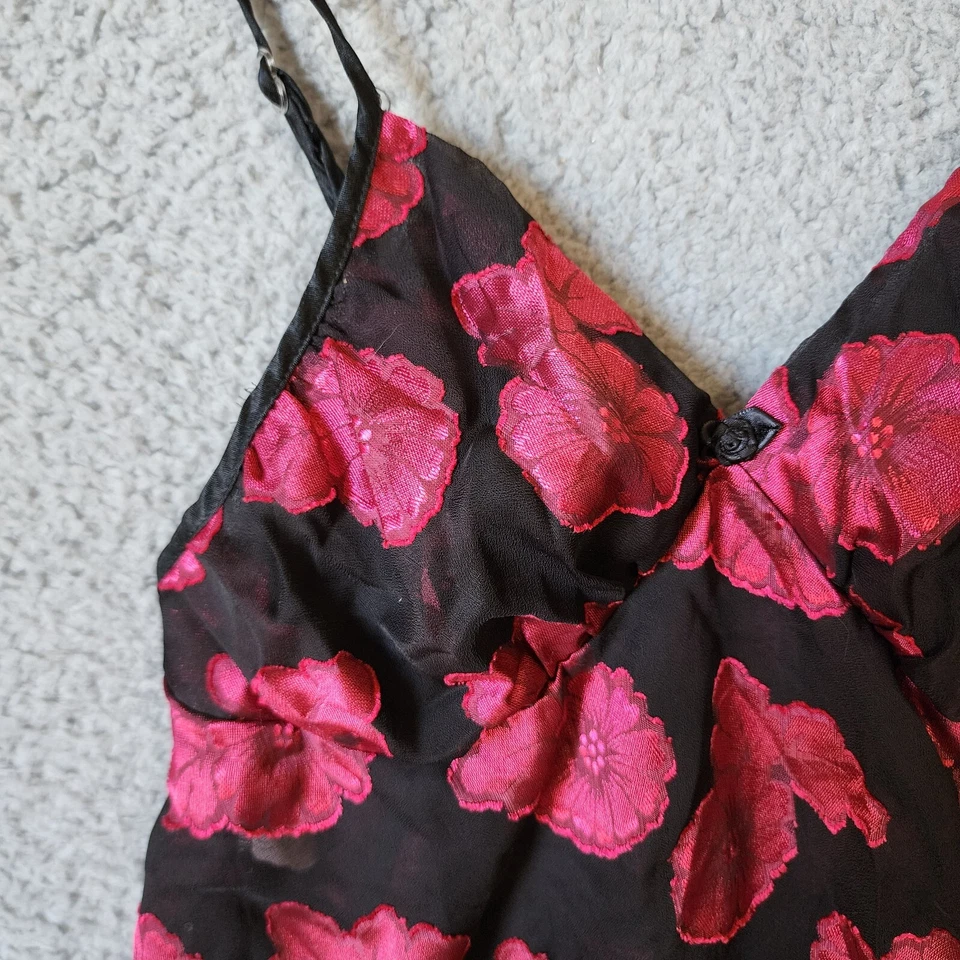 De Colección Fantasía Lencería Sin Mangas Babydoll Camisón Top Floral Capricho Hada M Foto 3 de 4