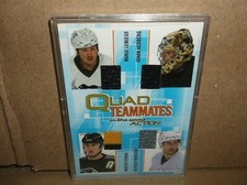2003-04 In The Game Action Jerseys #M237 M.Lemieux/J.Hedberg/M.Straka/A.Morozon.