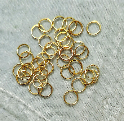 25 or 50 4 6 8 10mm Open Jump Rings gold silver copper bronze gunmetal Rose