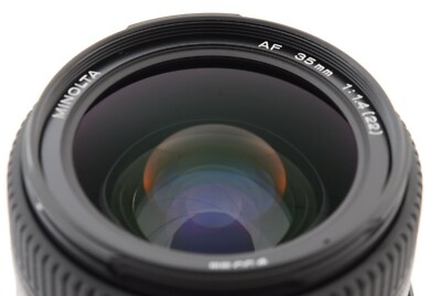 Minolta ミノルタ AF 35mm F1.4 G Sony α A Minolta AF 35mm f/1.4 G for Sony Alpha α A mount w/Caps