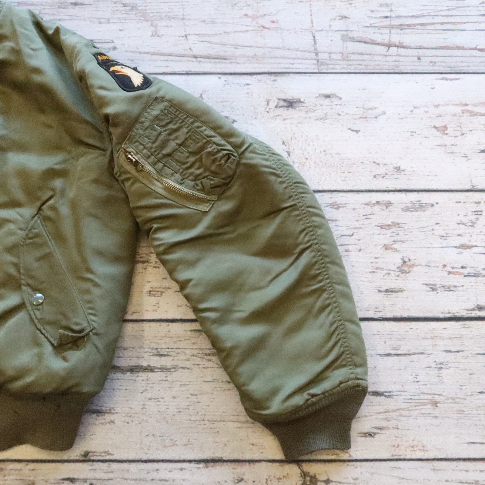Vintage 1971 USAF US Air Force MA-1 Airborne Bomber Jacket Alpha Industries image 5
