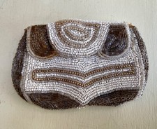 Gorgeous Antique Beaded Small Purse Made in FRANCE
