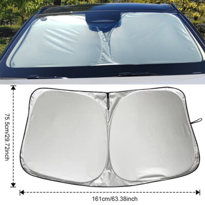 For Chevrolet Silverado 2023 Windshield Sun Shade Heat Block Shield Cover Visor
