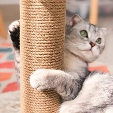 Replacement Post Yellow Sisal Hemp DIY Climbing Frame Cat Scratching Post