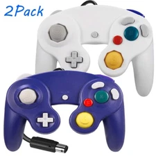 2 Pack For Nintendo GameCube GC & Wii U Console Wired NGC Controller Gamepad