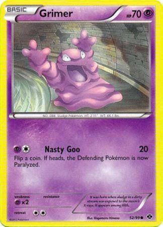 Pokemon Next Destinies Common Card - Grimer 52/99