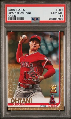 PSA 10 Shohei Ohtani 2018 TOPPS FIRE HOT STARTS GOLD MINTED