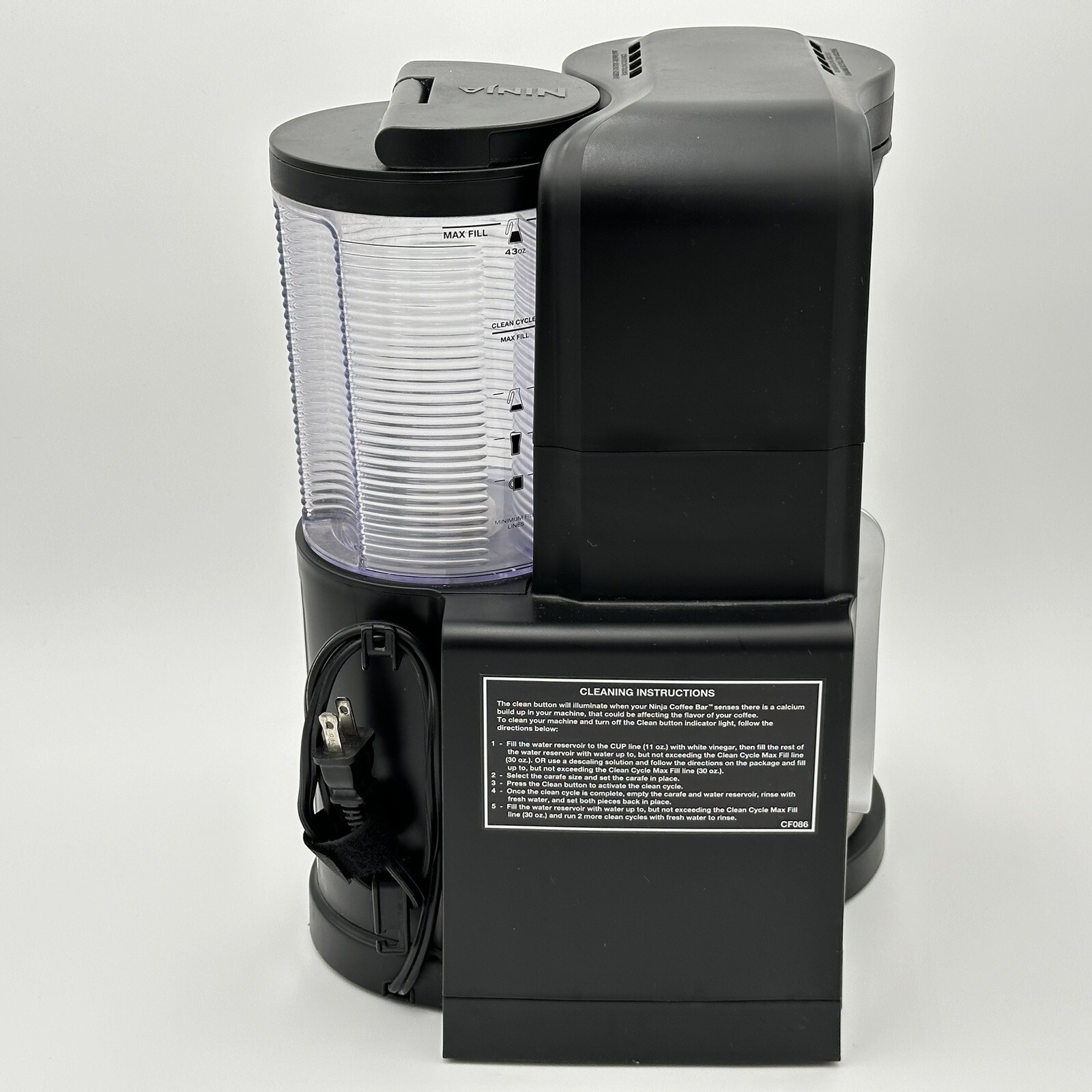 Ninja Thermal Carafe Coffee Bar W/ Auto IQ 1400 Watt Model CF086 Tested