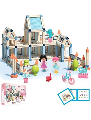 233-Piece STEM 3D Princess Castle Villa Doll House Building Toy Set