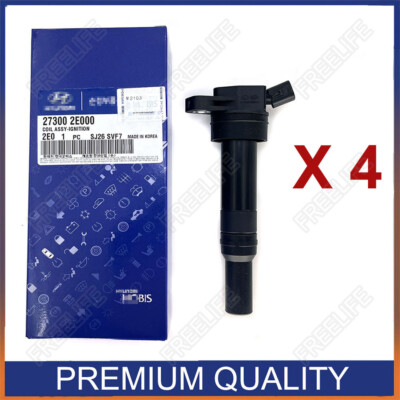 4x Ignition Coil For 01-17 Hyundai Elantra Kia Soul Forte 1.8L 2.0L 27300-2E000