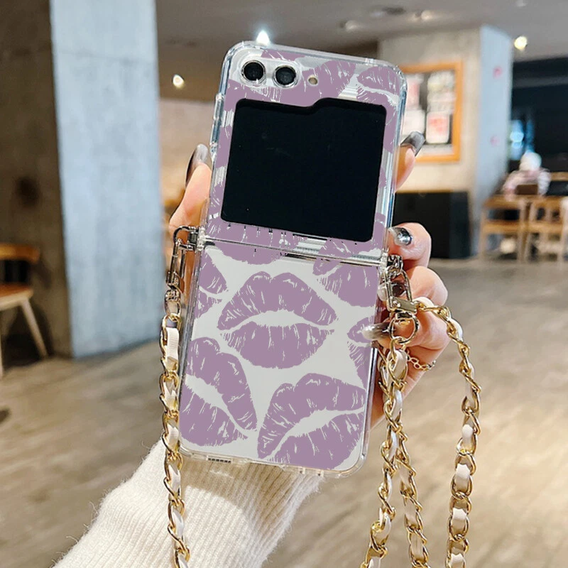 For Samsung Galaxy Z Flip6 Flip5 4 3 Shockproof Hybrid Lanyard Crossbody Cover - Image 4 of 4