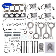 Fits 12-17 Chevrolet Cruze 1.8L Engine Rebuild Gasket Piston Bearing Con Rod Set