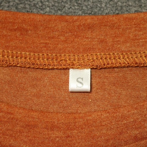Leopardenmuster Kürbis Grafik T-Shirt Herbst Herbst Halloween Kurzarm Orange S - Bild 8 von 19