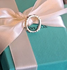 Tiffany & Co Rare Limited Edition Sterling Silver Atlas Ring 4 1/2