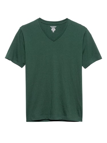 Banana Republic Men's Short Sleeve V Neck Tee Vee Premium-Wash T-Shirt S M L XL - Picture 27 of 31