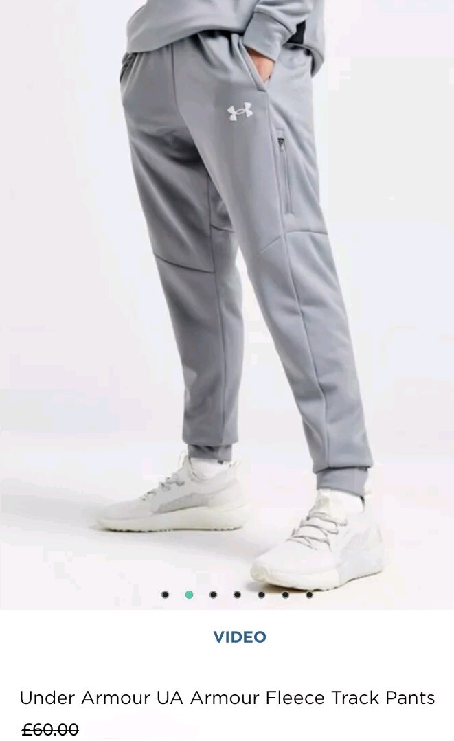 Under Armour Poly Fleece Track Pants Joggers Men's Size: XL | eBay UK