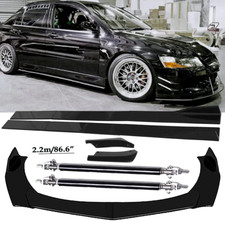 Front Bumper Lip Spoiler Splitter Car Body Kits Rear For Mitsubishi Lancer Evo Front Bumper Lip Spoiler Splitter Car Body Kits Rear For Mitsubishi Lancer Evo