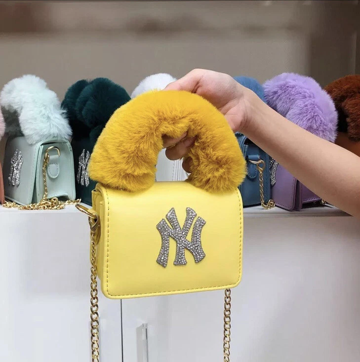 NY FURRY MINI HANDBAG eBay