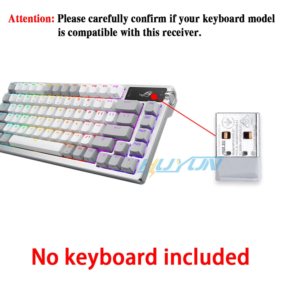 USB Receiver for ASUS ROG AZOTH Wireless Gaming Keyboard 2.4G Adapter - Image 2 of 4