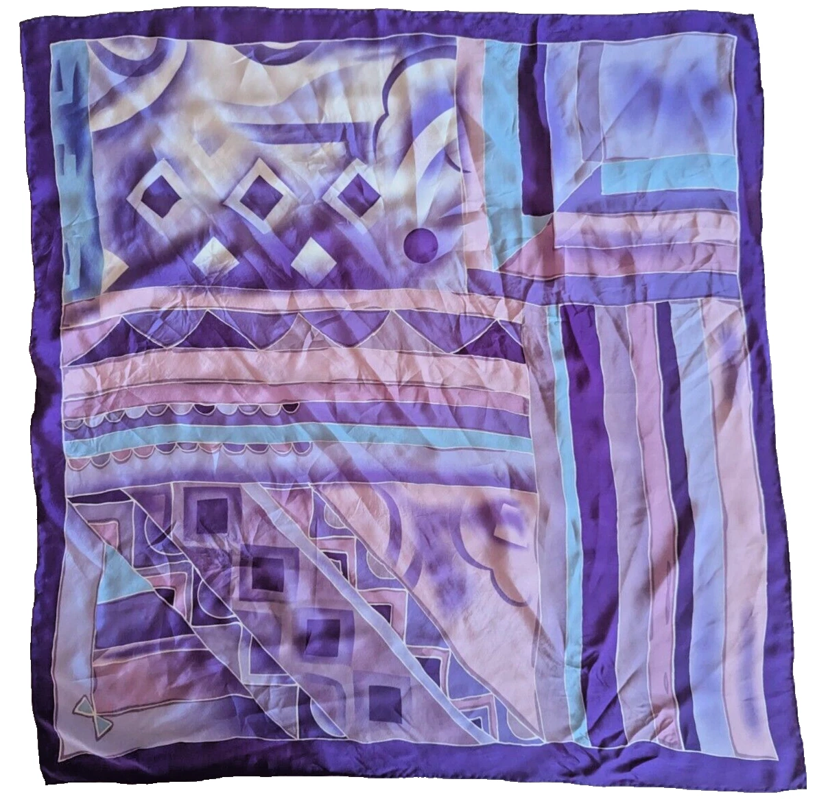 BETTY BARCLAY   Foulard 100 % soie fabriqué en Italie   34